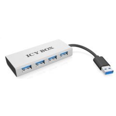 Raidsonic Icy Box 4xPort USB 3.0 Hub, Silver