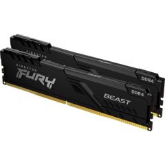 Kingston Fury Beast memory, DDR4, 32GB, 3200MHz, CL16 (KF432C16BBK2 / 32)
