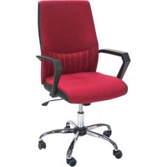 Mācību krēsls ANGELO 58x59x97-105cm, sēdeklis un atzveltne: audums, krāsa: sarkans