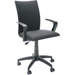 Darba krēsls CLAUDIA 59x57xH87-96,5cm, sēdeklis un atzveltne: audums, krāsa: melna