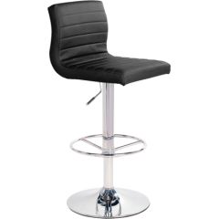 Барный стул AURA 42x46xH88-109cм, цвет: чёрный