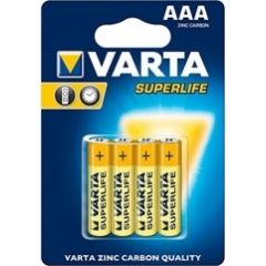 Baterijas Varta AAA SuperLife Zinc Carbon 4 Pack