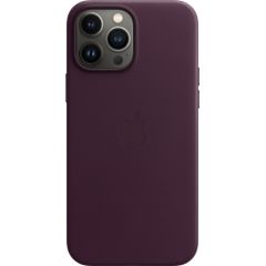 Apple защитный чехол Leather Case iPhone 13 Pro Max MagSafe, dark cherry