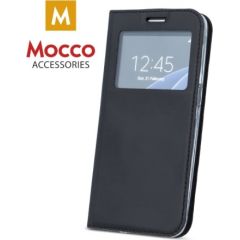 Mocco Smart Look Case Чехол Книжка с Окошком для телефона Huawei Y7 / Y7 Prime (2018) Черный