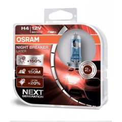 Osram H4 Night Breaker Laser spuldžu komplekts 64193NL-HCB