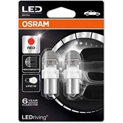 OSRAM spuldžu komplekts P21W LED 2W BA15s BLI 2 gab. Autospuldzes
