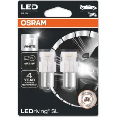 Osram spuldžu komplekts LED P21W White 6000K Autospuldzes