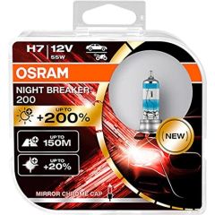 OSRAM Spuldžu komplekts H7 Night Breaker Unlimited 200 +200%
