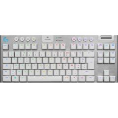 Logitech G915 TKL Tenkeyless LIGHTSPEED Wireless RGB Mechanical Gaming Keyboard White US Int'L