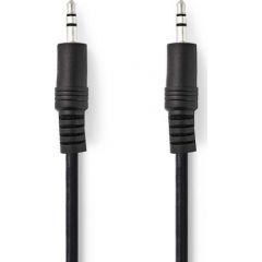 Nedis Aux Audio vads 3.5 mm -> 3.5 mm 2m Melns