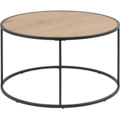 Придиванный столик SEAFORD D80xH45см, cтолешница: мебельная пластина с ламинированным покрытием, цвет: дуб