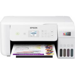 Epson EcoTank L3266 AIO White Daudzfunkciju tintes tvertnes printeris ar LCD ekrānu