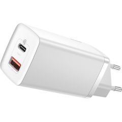 Baseus GaN2 Lite lādētājs USB-C / 65W balts