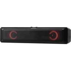 Rebel Soundbar Акустическая Система / AUX / USB / 2X3W Для компьютера Черные