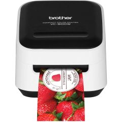 BROTHER VC-500W pilnkrāsu uzlīmju printeris (WiFI, USB, 9mm-50mm druka) Uzlīmju printeri
