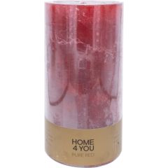 Candle PURE RED, D10xH20cm, red ( lõhnatu)