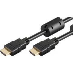 Goobay High Speed HDMI Cable with Ethernet (Ferrite) 31911 Black, HDMI to HDMI, 15 m