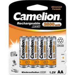 Camelion AA/HR6, 2500 mAh, Rechargeable Batteries Ni-MH, 4 pc(s) Baterijas un akumulatori