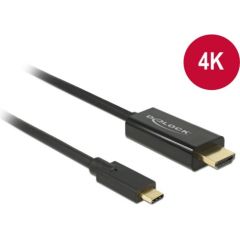 KAB USB-C > HDMI (ST-ST) 2m 4K 30Hz DeLOCK Black