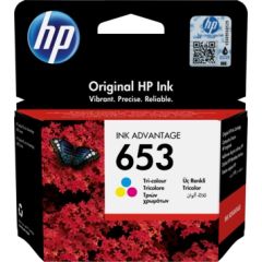 HP Ink No.653 Tri-color (3YM74AE) Tintes printeru izejmateriāli