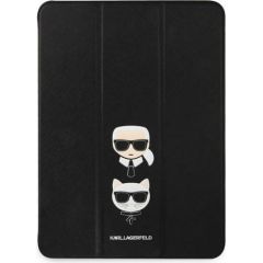 Karl Lagerfeld Saffiano KLFC12OKCK Grāmatveida Maks Planšetdatoram Apple iPad 12.9" Pro 2021 Melns