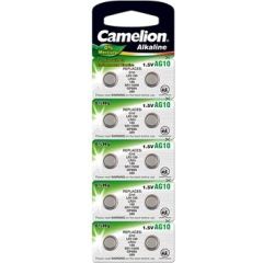 Camelion AG10/LR54/LR1131/389, Alkaline Buttoncell, 10 pc(s)