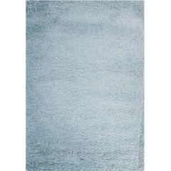 Carpet VELLOSA-6, 100x150cm, turquoise long pile carpet