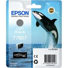 Epson T7607 Ink Cartridge, Light Black Tintes printeru izejmateriāli