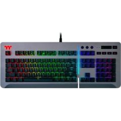 Thermaltake Level 20 RGB titanium Gaming Keyboard grey, MX SPEED RGB Silver, USB, US