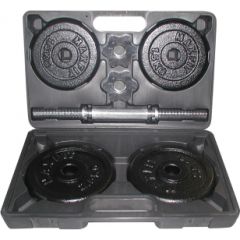 TOORX VAL-10DGN Cast iron weight dumbbells set with case 1,5-10 kg