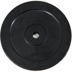 Toorx Rubber coated weight plate 15 kg, D25mm