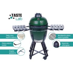 Ceramic barbecue KAMADO TasteLab 18'' Green with accessories