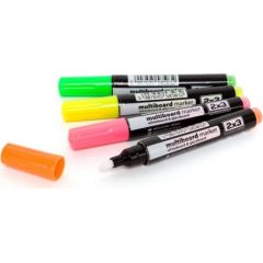 2x3 Marķieru komplekts asorti stikla tāfelēm AS143 Piederumi tāfelēm