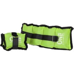 Atsvari rokām un kājām WW01 2 x 0,7 KG ONE FITNESS (zaļš)