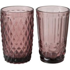 Boltze AURORA GLĀZE BORDO 600ML, STIKLS, 2 VEIDI Glāzes un karafes