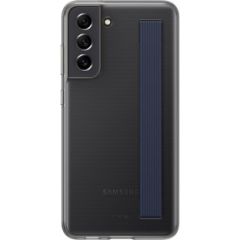 Samsung  Galaxy S21 FE Clear Strap Cover Case Dark Gray