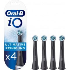 Oral-B iO Ultimate Clean Tooth Brush Heads, 4 pcs, Black