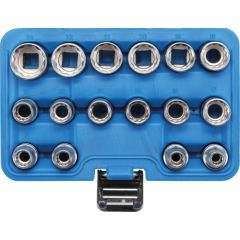 Instrumentu/atslēgu komplekts, 12 punkti | 12,5 mm (1/2 ") piedziņa | 8 - 24 mm | 16 gab. BGS Technic-2226