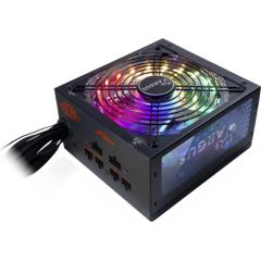 Power Supply INTER-TECH Argus RGB 750W CM, 80PLUS Gold, 140mm fan with 21 ultra bright LEDs,Switchable illumination, Acrylic glass side panel, active PFC, 4xPCI-e, OPP/OVP/SCP protection, semi-modular Cable management (Rev. 2)