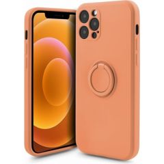 Mocco Pastel Ring Silicone Back Case Aizmugurējais Silikona Apvalks Priekš Samsung Galaxy S22 Plus 5G Oranžs Neoriģinālie Maciņi