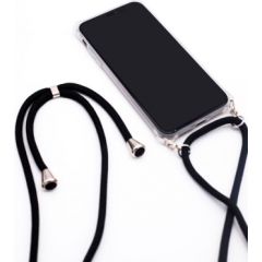 Evelatus Samsung A50s Case with rope Black Transparent