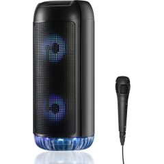 Media Tech PARTYBOX UNI BT MT3174 Bluetooth speaker Karaoke Radio FM Black Bezvadu skaļruņi