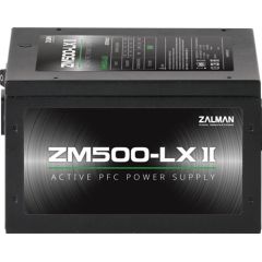 Zalman ZM500-LXII 500W, Active PFC, 85%, 200-240V, EU
