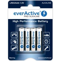 Alkaline batteries AAA / LR03 everActive Pro - 4 pieces (blister)