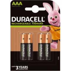 Duracell AAA 750mAh 4 pack Baterijas un akumulatori