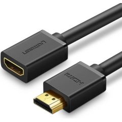 HDMI male to HDMI female cable UGREEN HD107, FullHD, 3D, 1m (black)