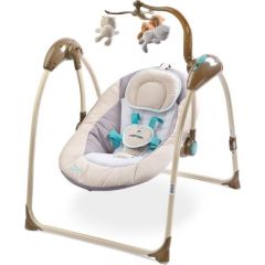 Caretero Electric Swing Loop Bēšs bērnu šūpuļkrēsls