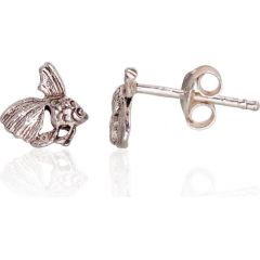 Sudraba auskari-puseti #2203388(POx-Bk), Sudrabs	925°, oksids (pārklājums), 0.7 gr. Puseti