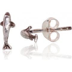 Sudraba auskari-puseti #2203389(POx-Bk), Sudrabs	925°, oksids (pārklājums), 0.5 gr. Puseti