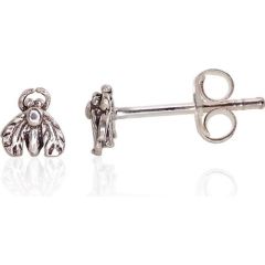 Sudraba auskari-puseti #2203369(POx-Bk), Sudrabs	925°, oksids (pārklājums), 0.5 gr. Puseti